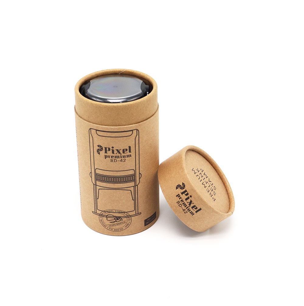 Tube de boîte de papier d'expédition Kraft brun de haute qualité personnaliser boîte ronde blanche emballage de Tube de cylindre biodégradable noir