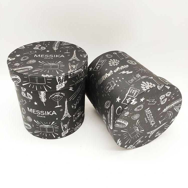 Emballage de tube de boîtes de papier de cylindre rond