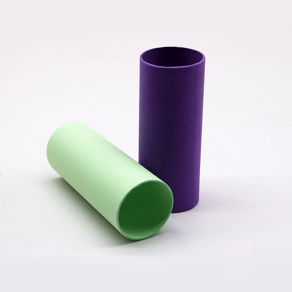 Tubes de rouleau de papier artistique artisanal biodégradable et écologique de 2 pouces 54mm Tubes artisanaux en papier coloré pour bricolage fabriqués à la main