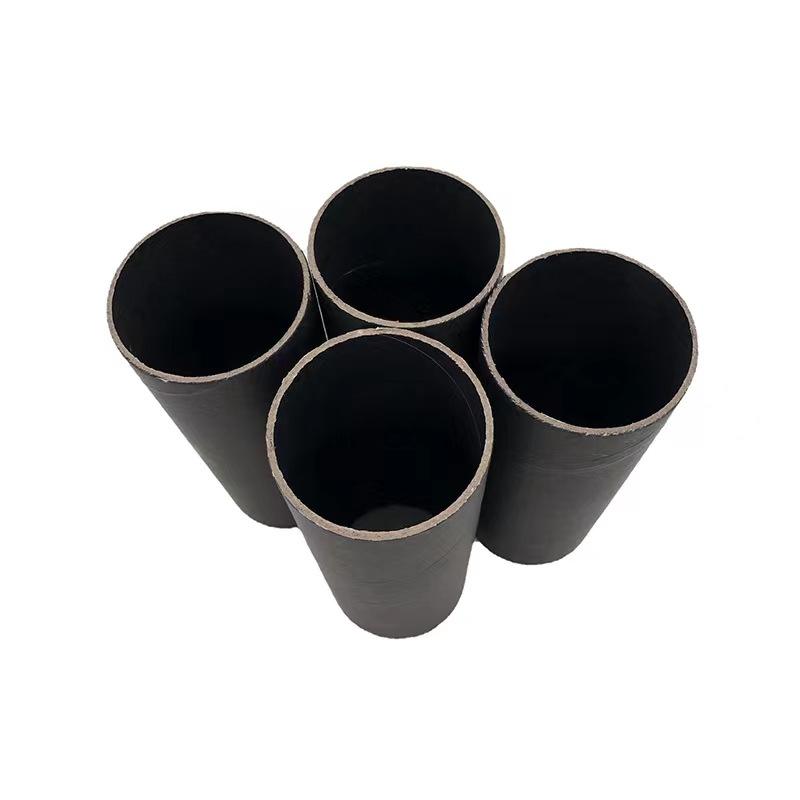 Tubes d'expédition personnalisés à noyau de papier noir Emballage écologique Tubes en papier sur mesure Solutions de tubes d'expédition