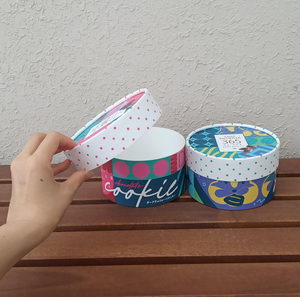 Tube de papier en carton de gâteau de cuisson de papier kraft personnalisé de luxe le plus vendu en gros