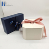 Boîte-cadeau écologique de haute qualité, boîte-cadeau à ruban rose