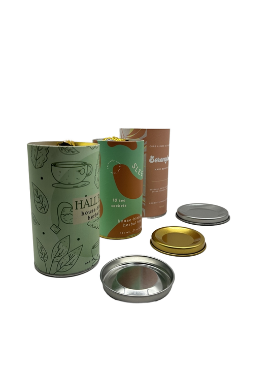 Tubes en papier de forme ronde, matériau biodégradable, emballage personnalisé, papier artisanal de qualité alimentaire, boîte cylindrique de collation