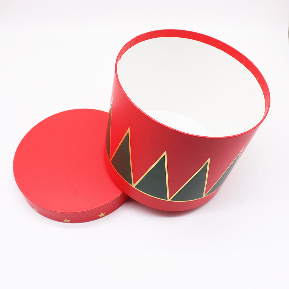 Ensemble pour sauver les vacances, emballage cadeau rouge, le carton peut être personnalisé, papier rond biodégradable, emballage de boîte-cadeau de fleurs