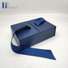 Emballage de boîte de ruban bleu de luxe pour parfum coffrets cadeaux personnalisés pour thé rouge à lèvres bière cils perruques outils