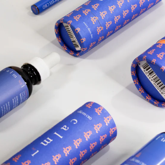 Tube de papier de thé d'emballage de carton de cylindre 100% recyclé empaquetant le tube rond de boîte de carton