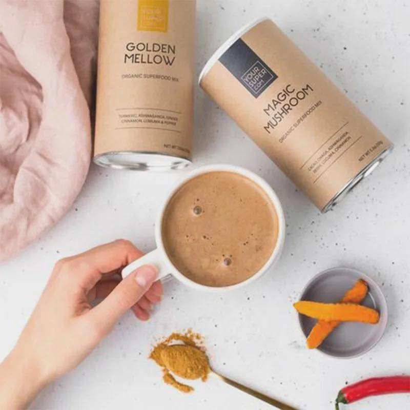 Tube rond de cylindre de papier d'avoine de grain de café de thé de récipient de poudre écologique biodégradable pour l'emballage alimentaire