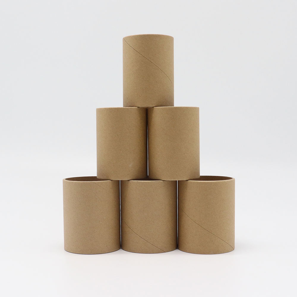 Boîte de tube de cylindre de carton d'emballage de papier rond personnalisé, tube de papier kraft en gros
