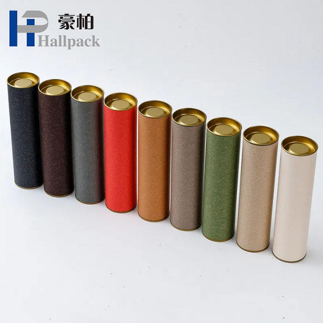 Cylindre personnalisé rond en carton de qualité alimentaire, boîte d'emballage de sucre, boîte de tubes en papier, boîte de papier