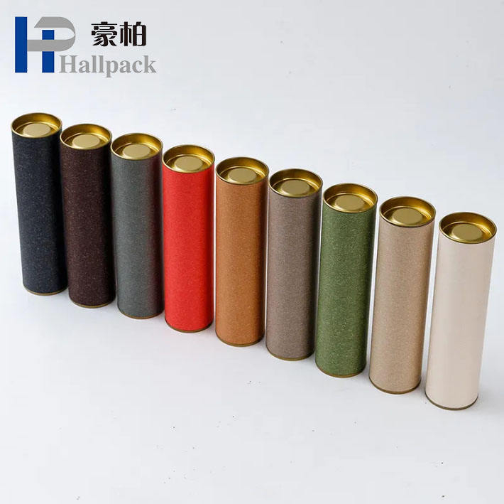 Cylindre personnalisé rond en carton de qualité alimentaire, boîte d'emballage de sucre, boîte de tubes en papier, boîte de papier
