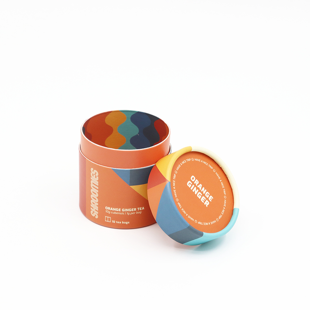 Emballage fait sur commande écologique de tube de papier de boîte de cylindre de carton de catégorie comestible pour le café d'écrous