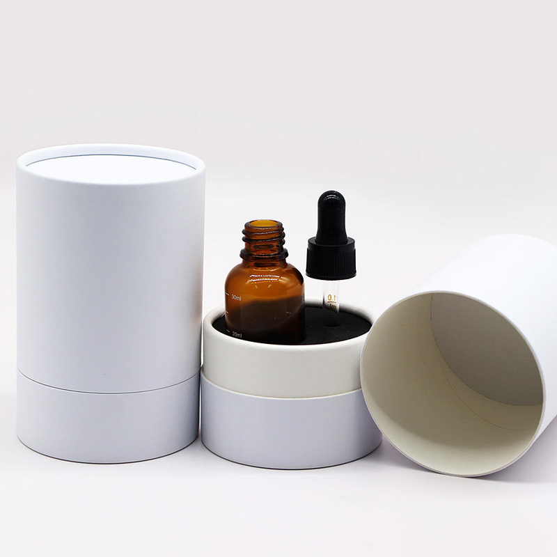 Compte-gouttes personnalisable et respectueux de l'environnement, huile essentielle, savon, emballage en tube de papier en carton, meilleure vente