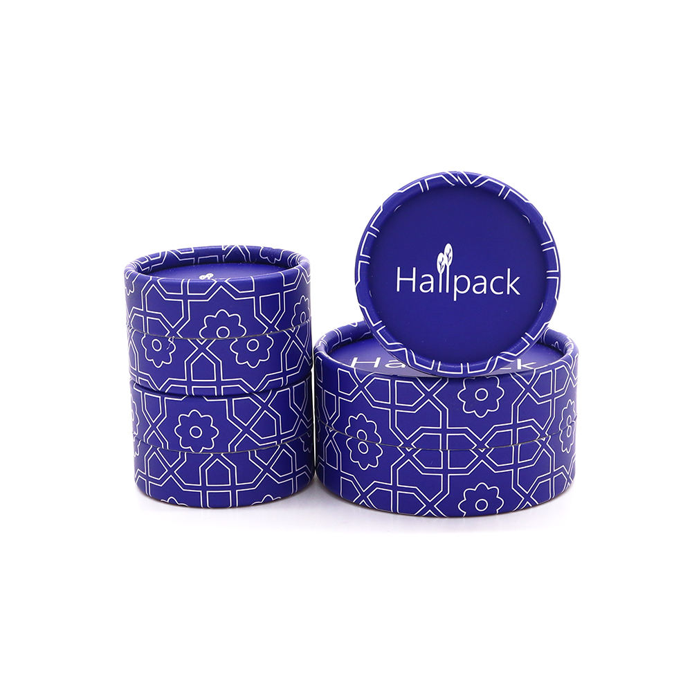 Pot en carton de poudre libre recyclé personnalisé, boîte en Tube de papier Kraft Compact biodégradable, emballage de récipient de sel de bain, bricolage