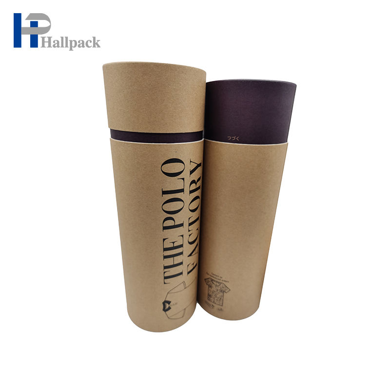 Cylindre en carton imprimé de haute qualité, emballage de qualité alimentaire, Tube en papier Kraft de forme ronde