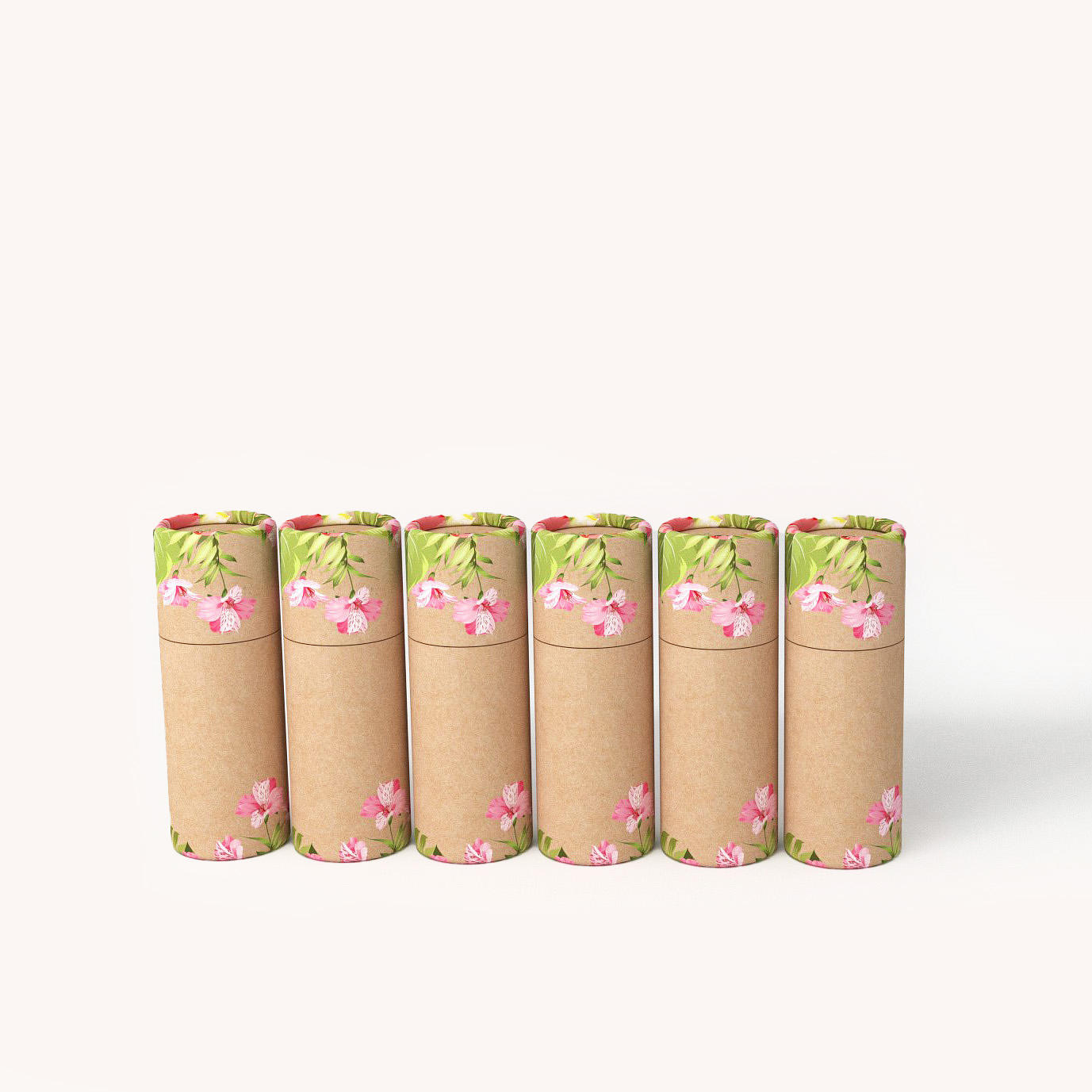 Emballage en papier déodorant Kraft recyclé de qualité supérieure, Tube en papier couleur, papier personnalisé, emballage cylindrique pour barre de Lotion Ukai