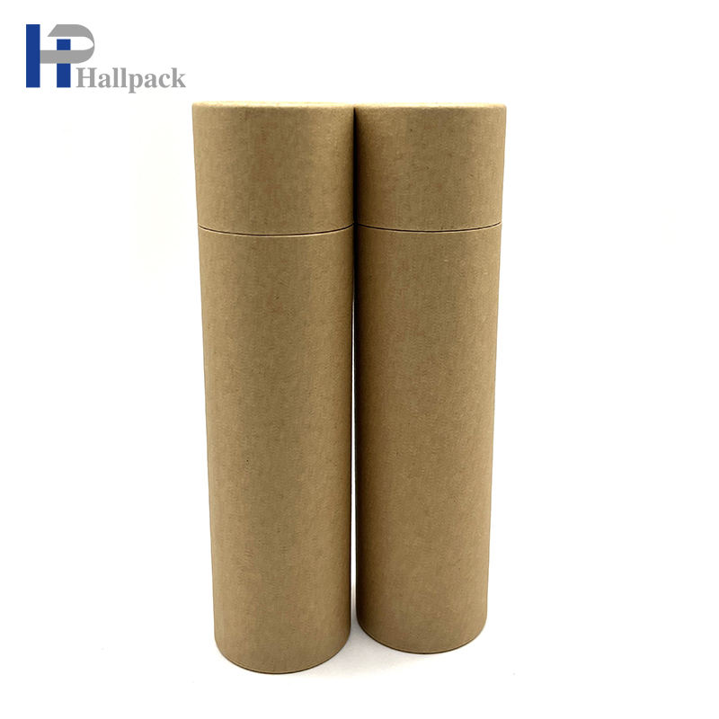 Tube de papier de remplissage de baume de papier d'art de tube de papier rond de Brown Kraft