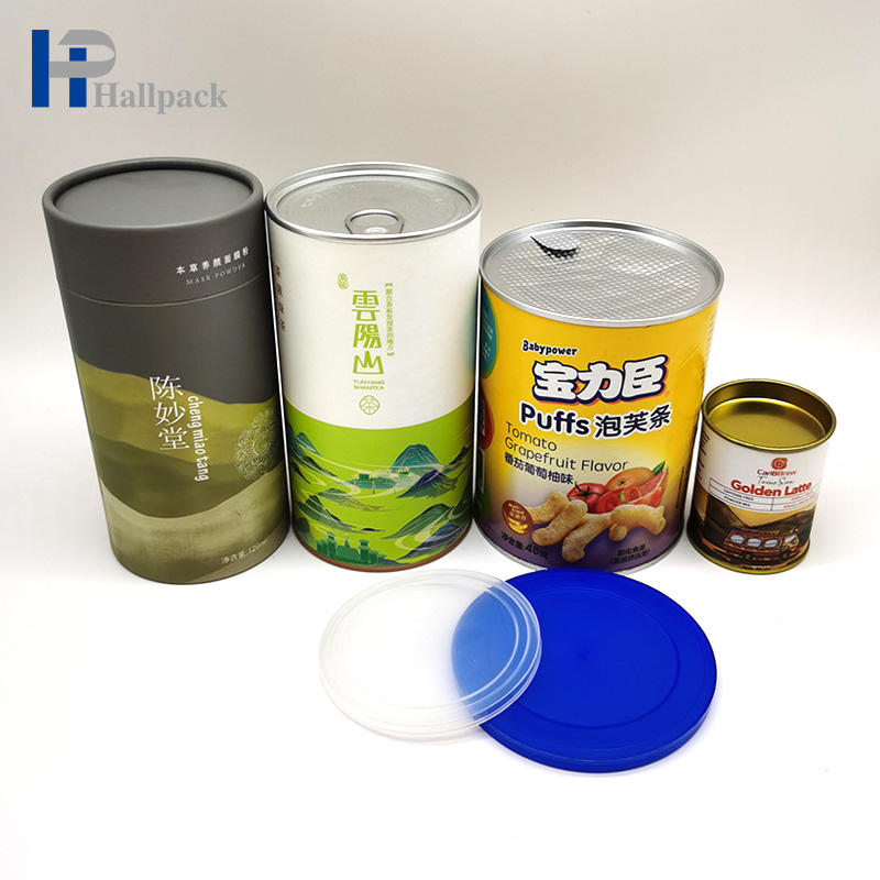 Emballage de tube de papier de café de tube de papier de thé de tubes de nourriture de papier de revêtement de fer