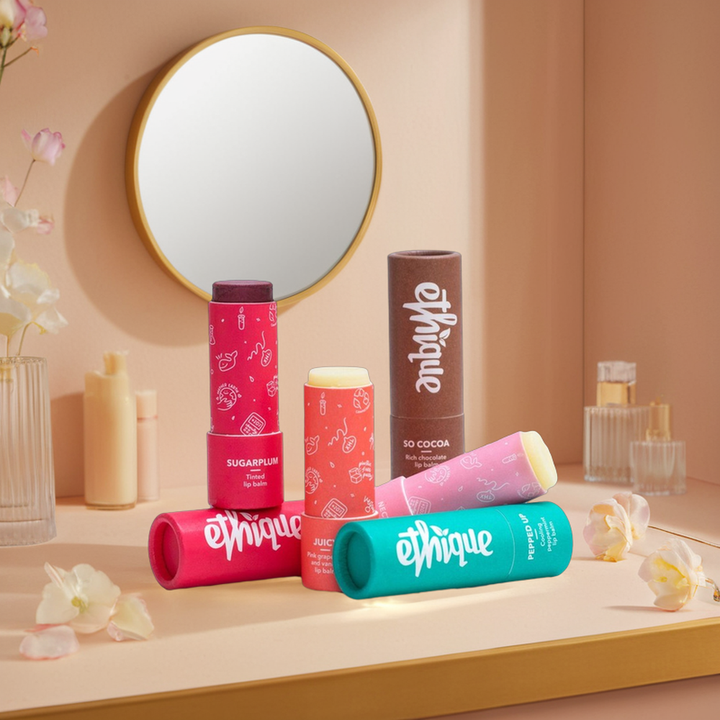 Emballage de baume à lèvres en papier biodégradable de haute qualité, emballage de déodorant, Tube en papier Push Up, boîte à Tube rond, emballage en carton