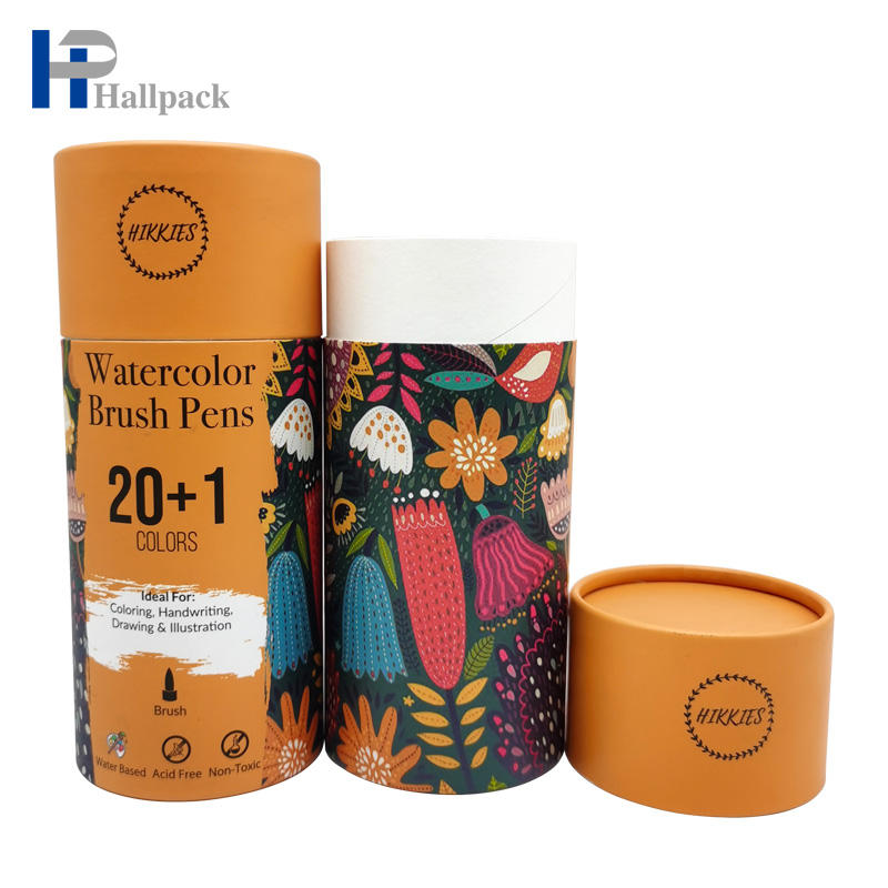 Tubes déodorants en papier kraft Tube de papier d'emballage de crayon de couleur de thé