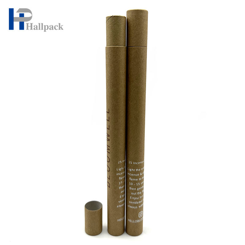 Emballage long de tube de papier de cylindre de bande d'aromathérapie de tube de papier avec le couvercle