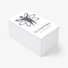 Petite boîte-cadeau de luxe pour bonbons de mariage, boîte rigide à paillettes avec feuille d'or, stratification mate et manipulation d'impression disparaissant
