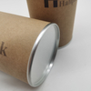 Tube de papier fait sur commande de couleur de protection de l'environnement tirant facilement l'emballage de couvercle