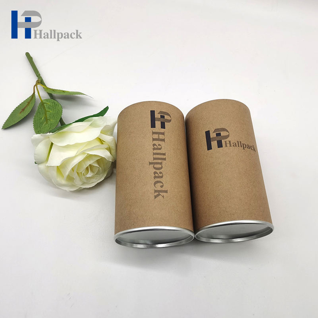 Tube de papier fait sur commande de couleur de protection de l'environnement tirant facilement l'emballage de couvercle