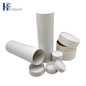 Tube blanc de papier d'emballage aucun tube cosmétique de papier de carton d'impression