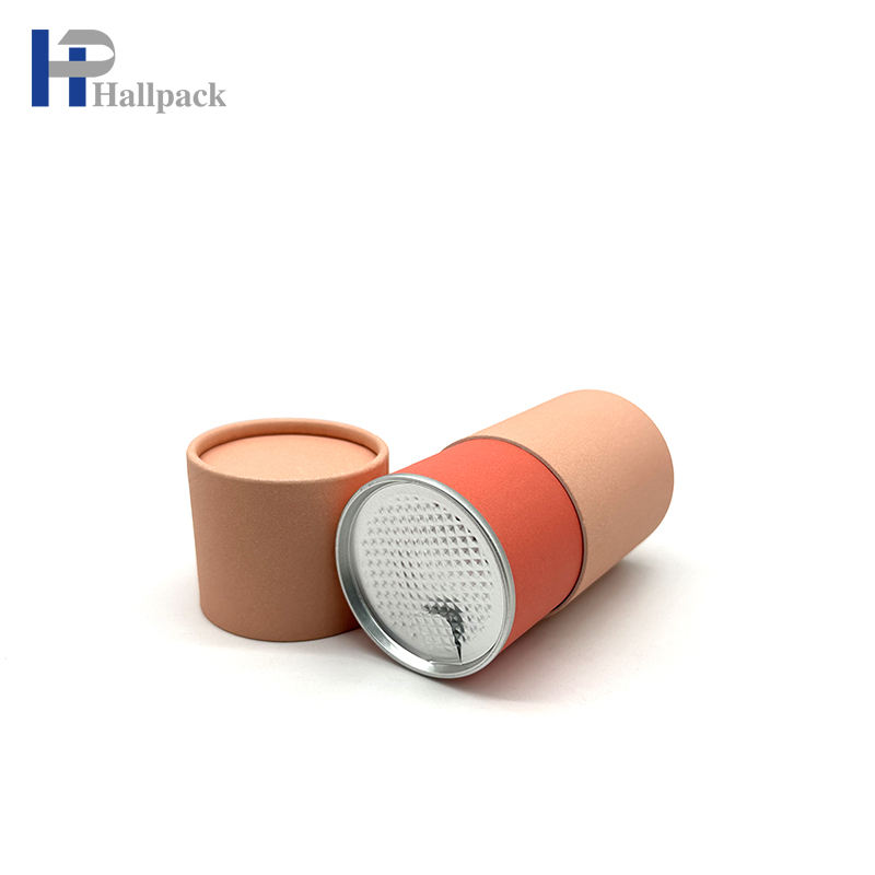 Les tubes de papier inférieurs de fer de couverture intérieure de larme facile ont réutilisé le tube d'emballage alimentaire de thé de café