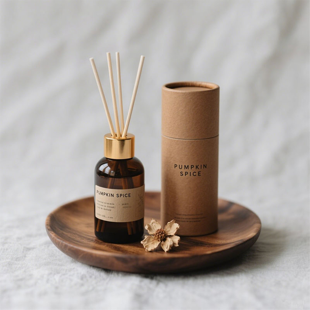 Cylindre en papier kraft élégant composite pour bouteille de diffuseur