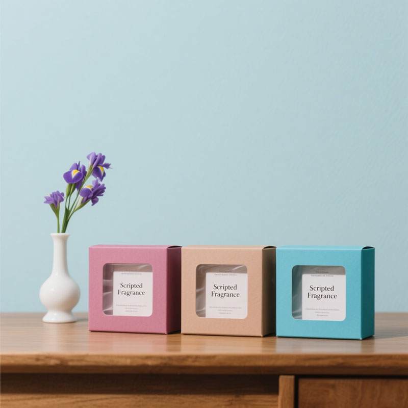 Emballage de boîte en carton de logo personnalisé recyclable pour bougie de shampooing de parfum