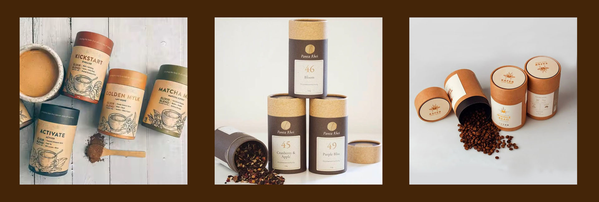 emballage de tube de café