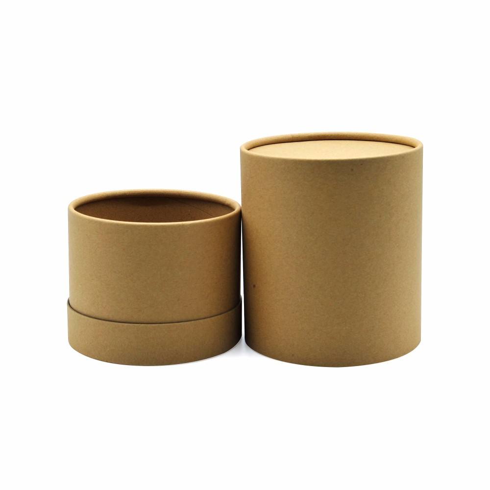 Emballage cosmétique biodégradable fait sur commande de tube de papier de boîte de cylindre de carton de luxe pour la bouteille de parfum d'huile essentielle