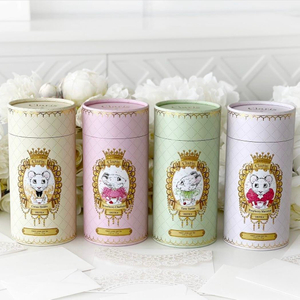 Cylindre de papier imprimé personnalisé, conception de thé, biscuits, céréales, emballage en carton, boîte ronde, chocolat, poudre, biscuits, Tube en papier