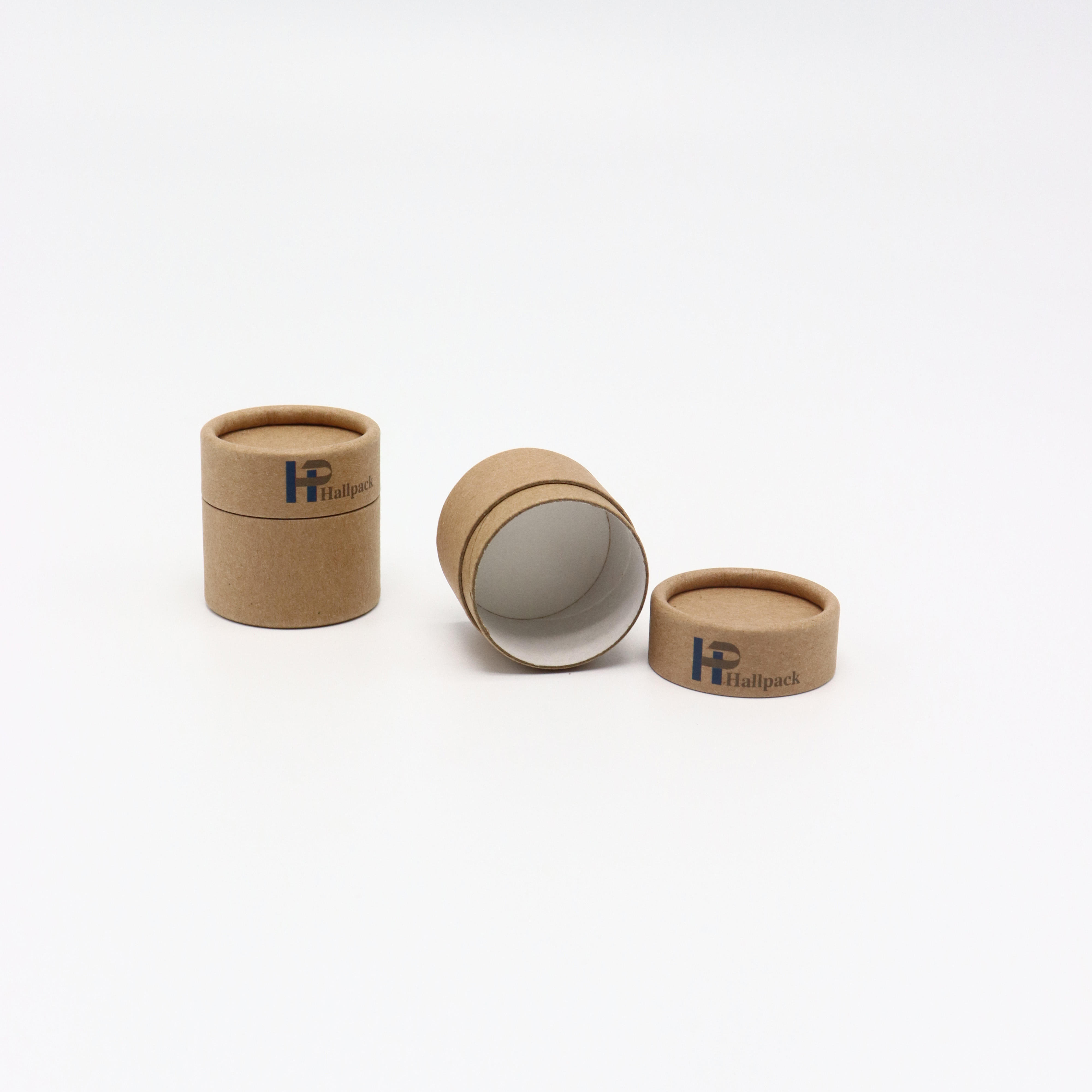 Pots vides d'emballage de tube de papier de récipients vides de carton cosmétique qui respecte l'environnement pour l'emballage de beurre de karité de poudre en vrac