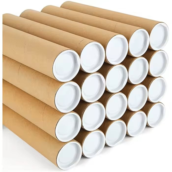 Emballage écologique fait sur commande de tube de papier de boîte de cylindre de carton pour l'affiche de papier peint de carte