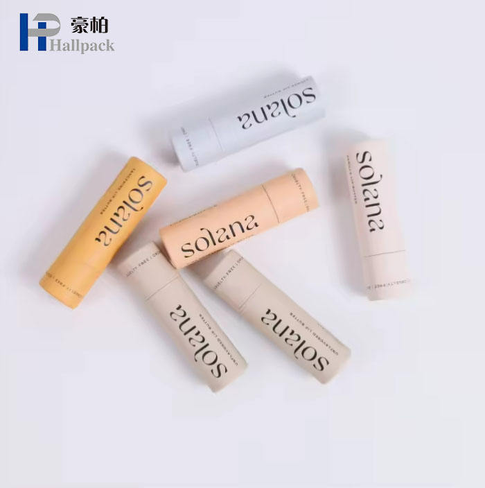 Tube de brillant à lèvres Push-up de 0.3oz de haute qualité, boîtes de rangement rondes et rigides en papier recyclé de 10ml, ensemble pour usage cosmétique