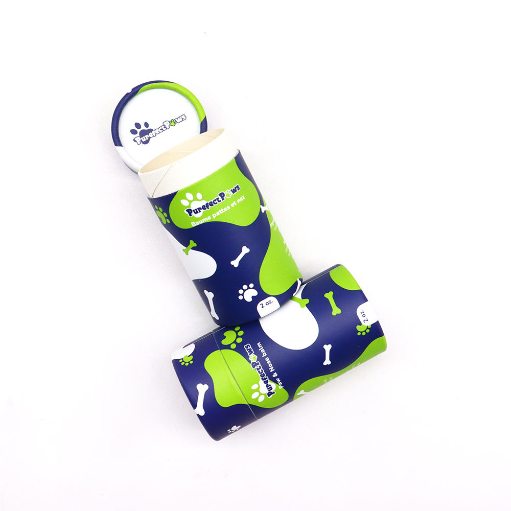Tube de papier de luxe en carton biodégradable, emballage en papier Kraft, Tubes Push Up, baume à lèvres, protection solaire, soins pour animaux de compagnie, vente en gros