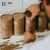 Conteneurs de stockage en carton à cylindre rond imprimés sur mesure pour café, thé, emballage alimentaire, cylindre rond en papier