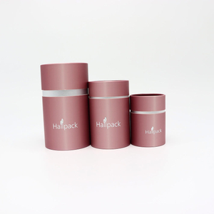 Boîte ronde faite sur commande de tube de papier d'emballage de pot cosmétique de Kraft biodégradable de crème de carton de cylindre