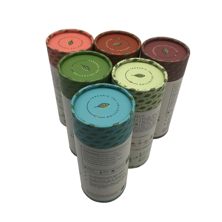 Tube de papier de cadeau d'emballage de boîte en carton de papier d'impression couleur de catégorie comestible célèbre