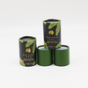 Matériau recyclé biodégradable, impression personnalisée, cylindre en carton dur Kraft, emballage en Tube de papier EVA Neto, huile essentielle