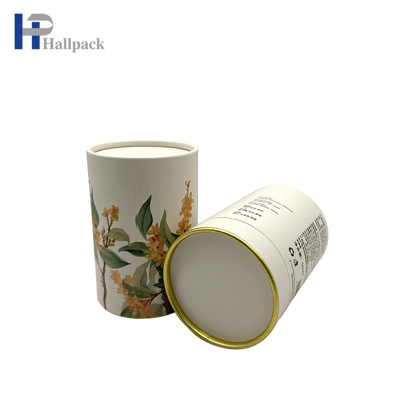 Boîte ronde de luxe personnalisée, cylindre en papier d'emballage, pour cadeaux, parfums, carton rigide, bouteille de cosmétiques, Tube d'emballage en papier