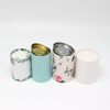Boîte faite sur commande écologique de cylindre de carton de catégorie comestible avec l'emballage de tube de papier de couverture en métal pour le thé de café de noix
