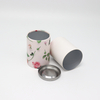 Boîte faite sur commande écologique de cylindre de carton de catégorie comestible avec l'emballage de tube de papier de couverture en métal pour le thé de café de noix