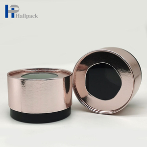 Emballage métallique de tube de papier d'impression fait sur commande matériel écologique d'or de Rose