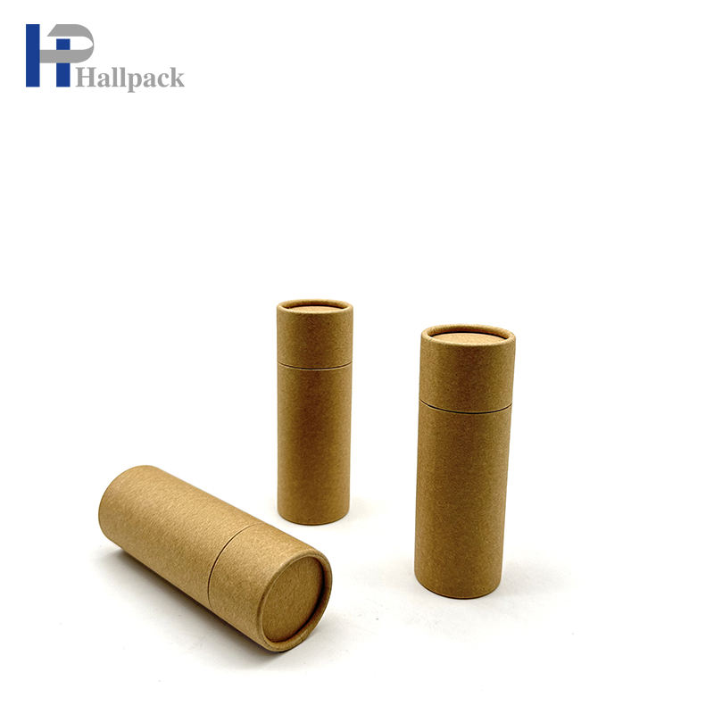 Tube de papier Push Up en carton Kraft écologique, vente en gros d'usine pour baume à lèvres 105G