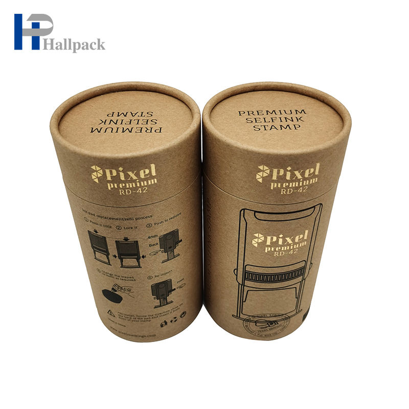Adaptez aux besoins du client le tube décoratif de carton de tube de carton de papier kraft de joint d'emballage biodégradable
