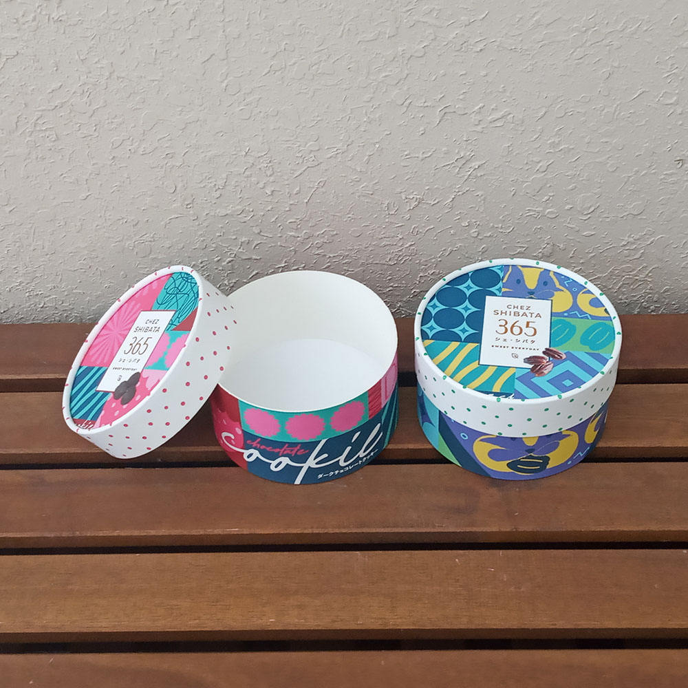 Tube de papier en carton de gâteau de cuisson de papier kraft personnalisé de luxe le plus vendu en gros