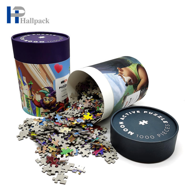 Tube de papier de couleur puzzles empaquetant le tube de cylindre de papier pour le jouet